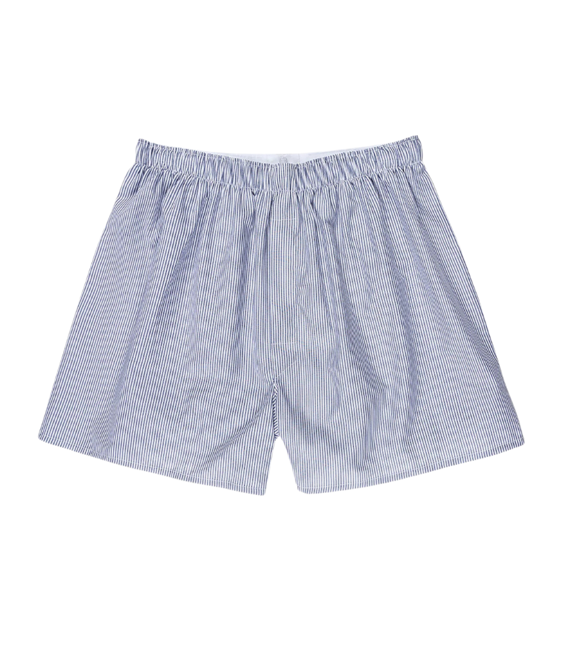 Classic Boxer Short Blue Pin Stripe