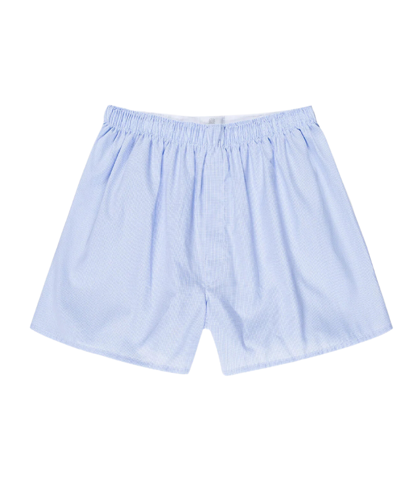 Classic Boxer Short in Blue Gingham