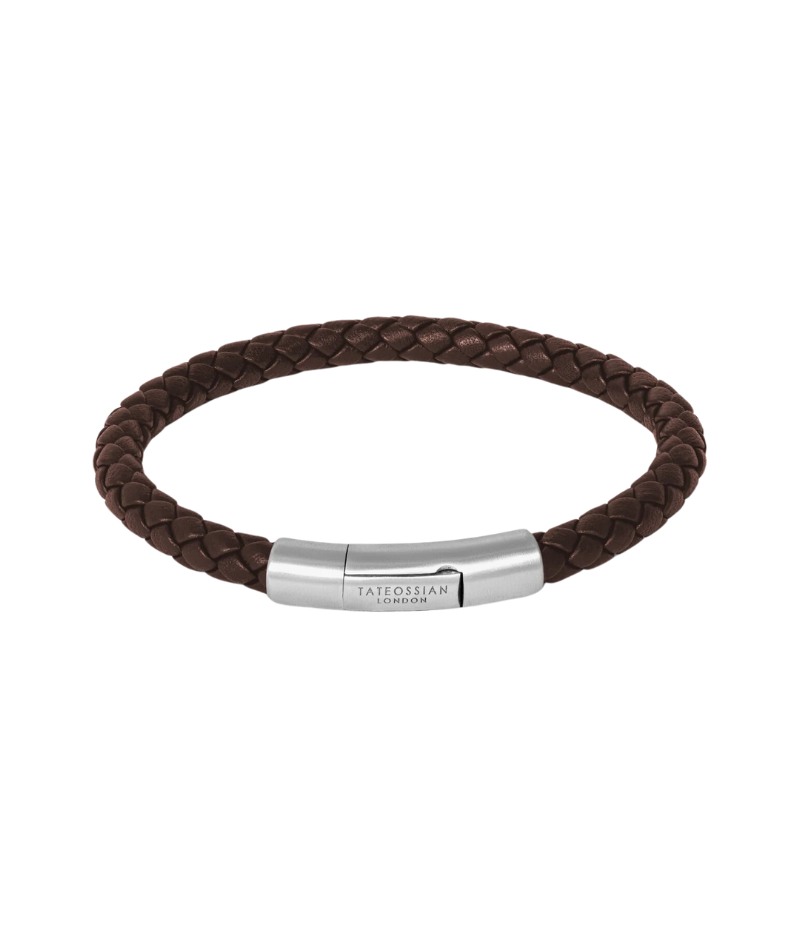 Leather Bracelet in Brown Leather