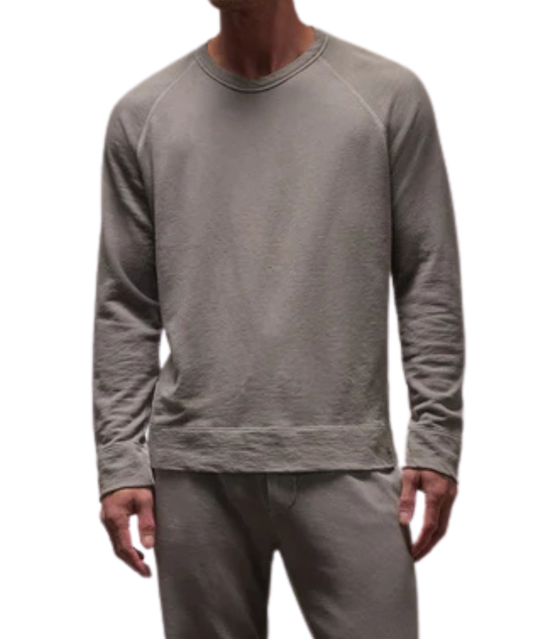 Vintage Terry Sweatshirt in Silver Grey Pigment