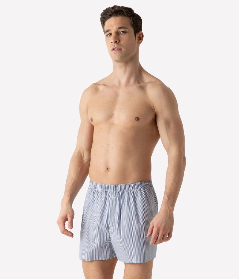 Classic Boxer Short Blue Pin Stripe