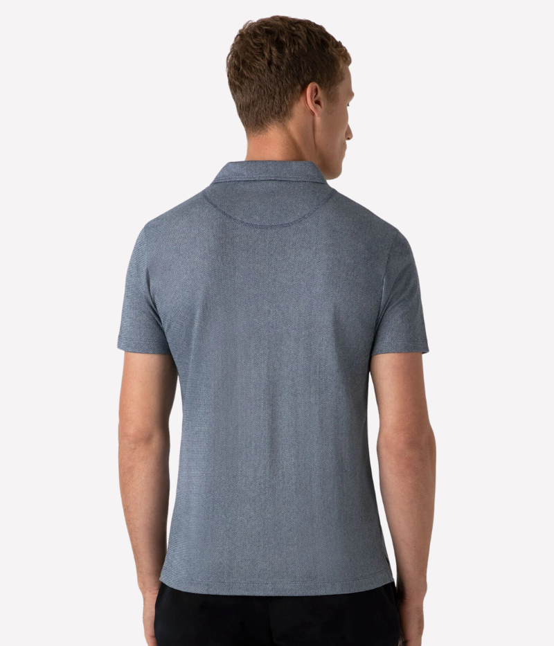 Riviera Polo Shirt in Navy Twist