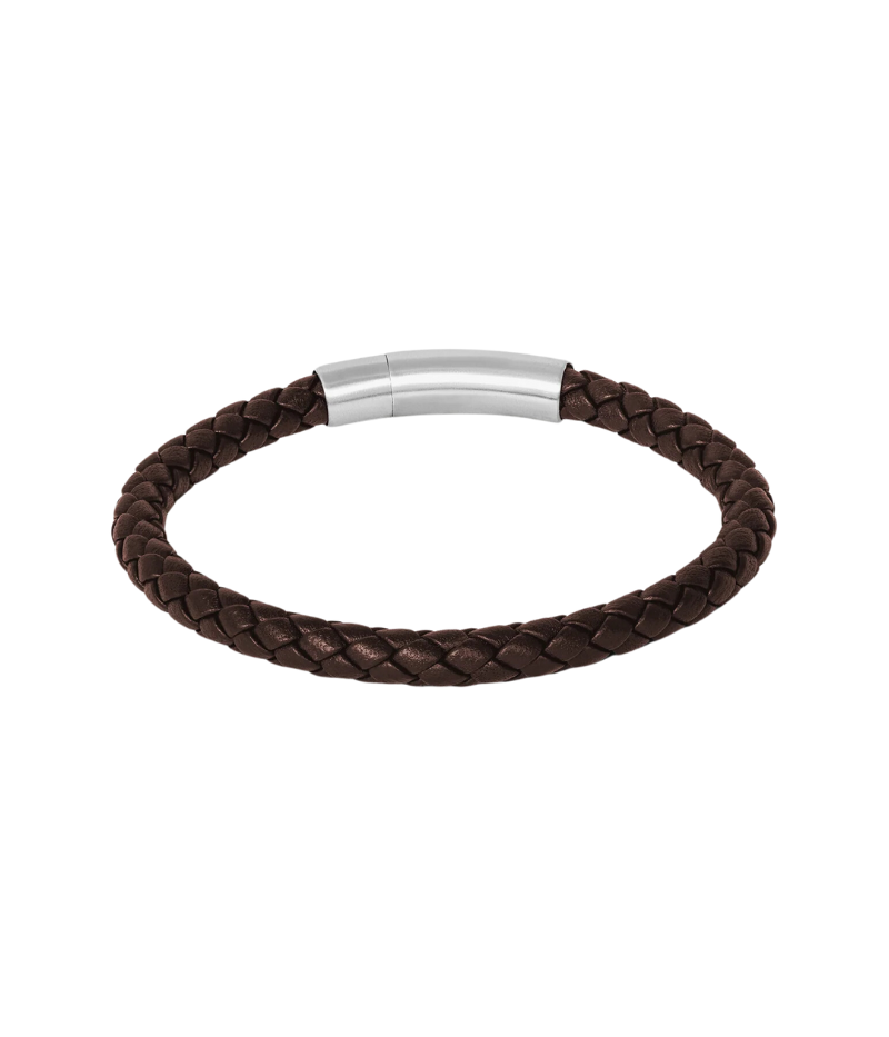 Leather Bracelet in Brown Leather