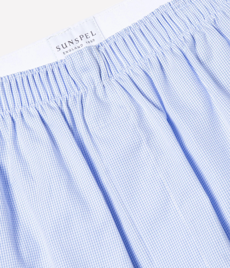 Classic Boxer Short in Blue Gingham