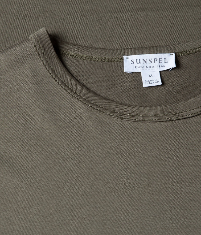 Short Sleeve Crew Neck T-Shirt in Khaki