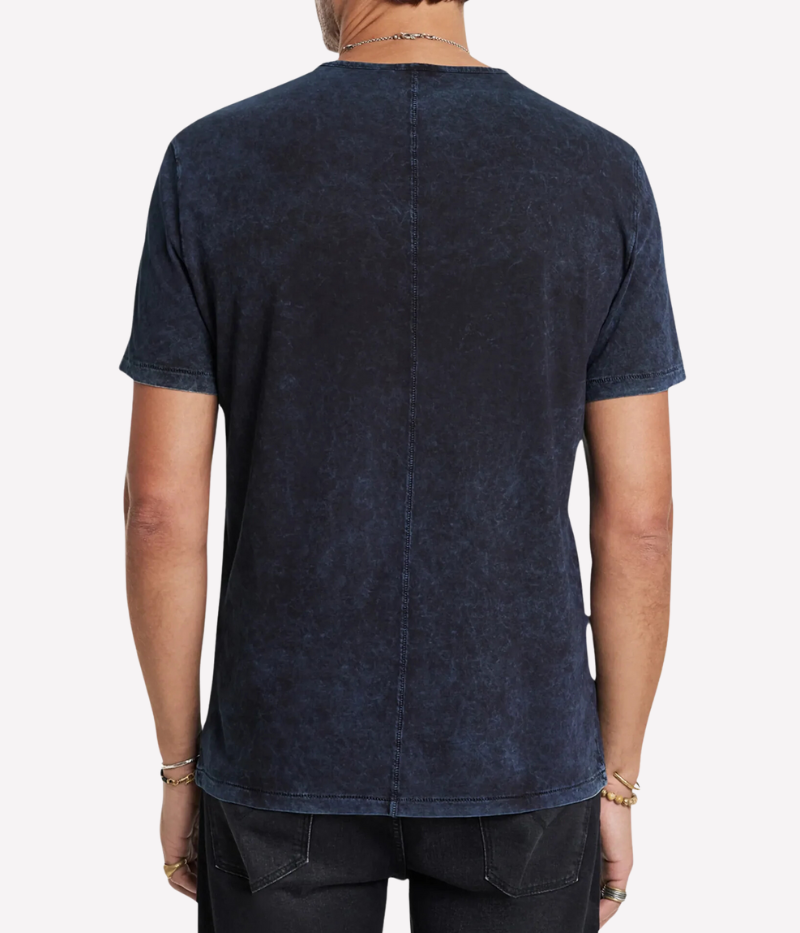 Gould SS Crew Tee in Oiled Blue