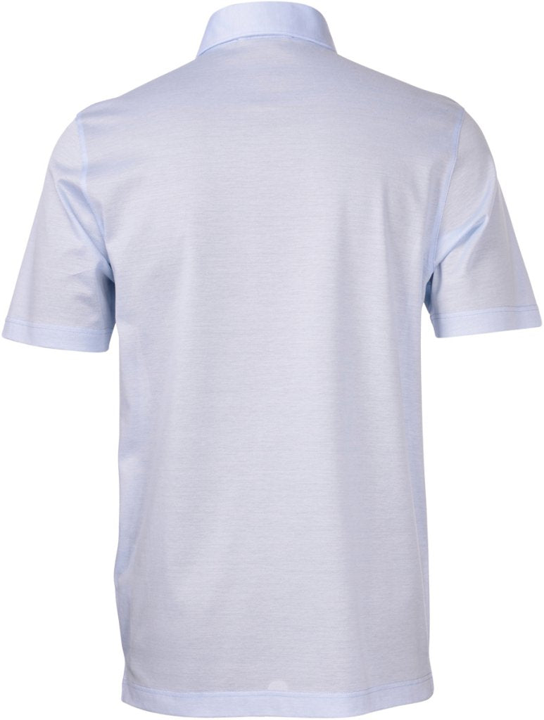 Short Sleeve Polo in Light Blue