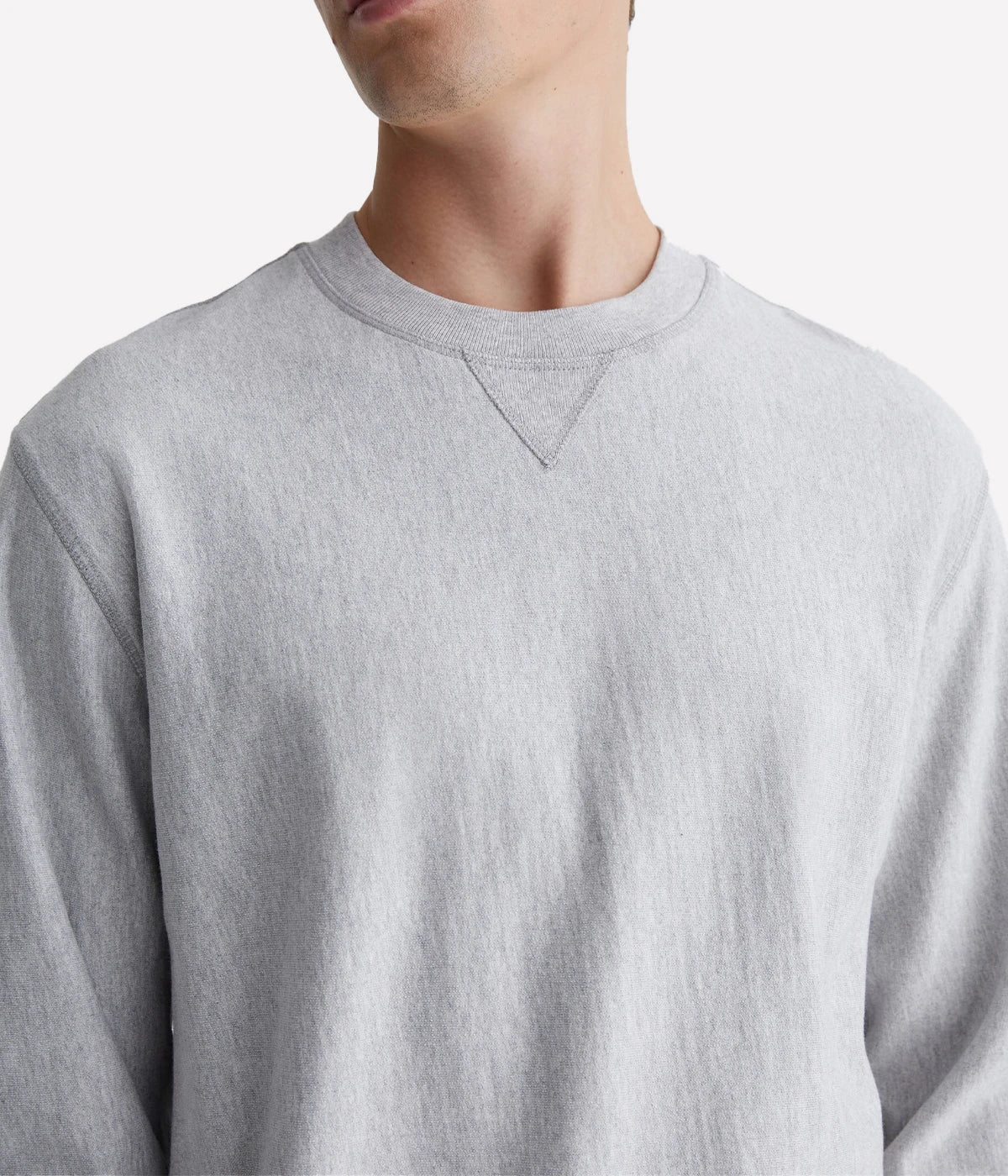 Arc Panelled Sweatshirt in Heather Grey