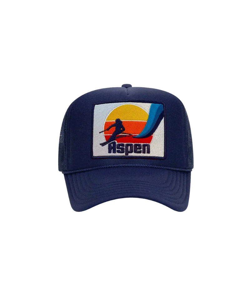 Aspen Trucket Hat in Navy Blue