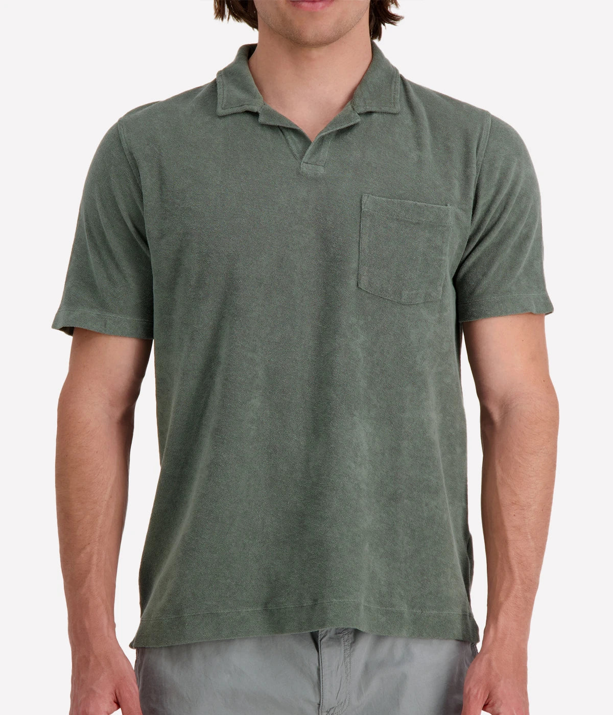 Bouclette Polo in Military