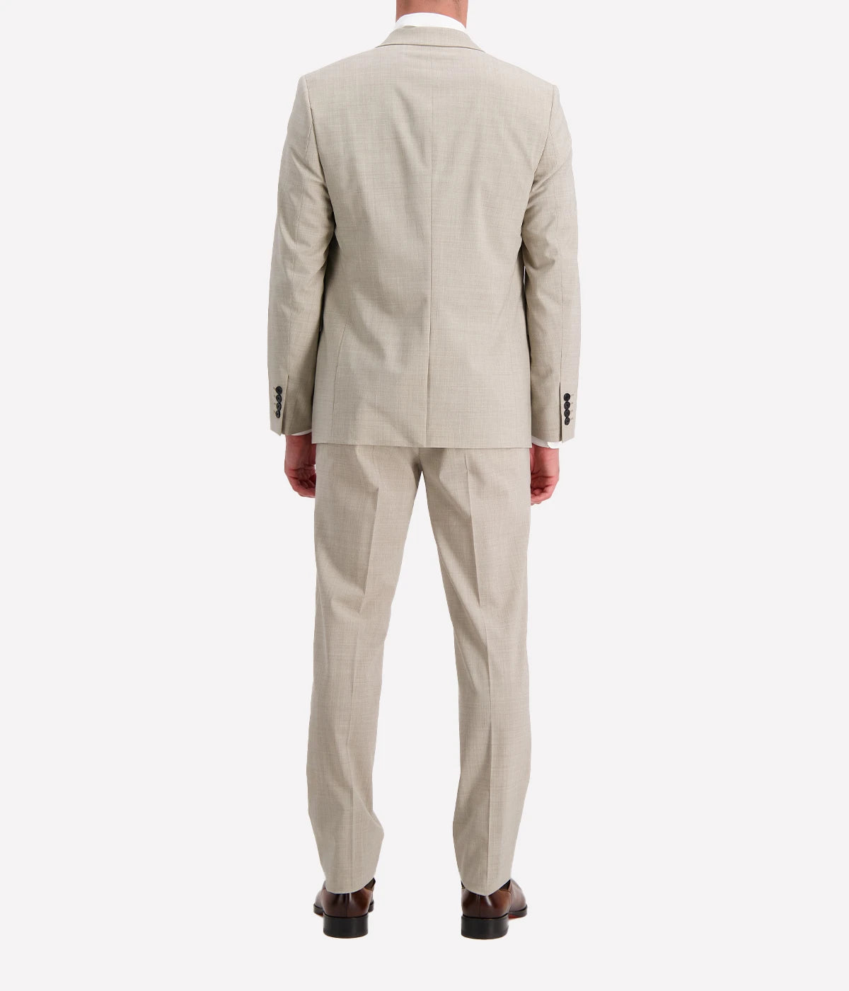 Men's Theory Sand Melange Woven Jacket, offering a sleek design, comfortable fit, and sophisticated style.