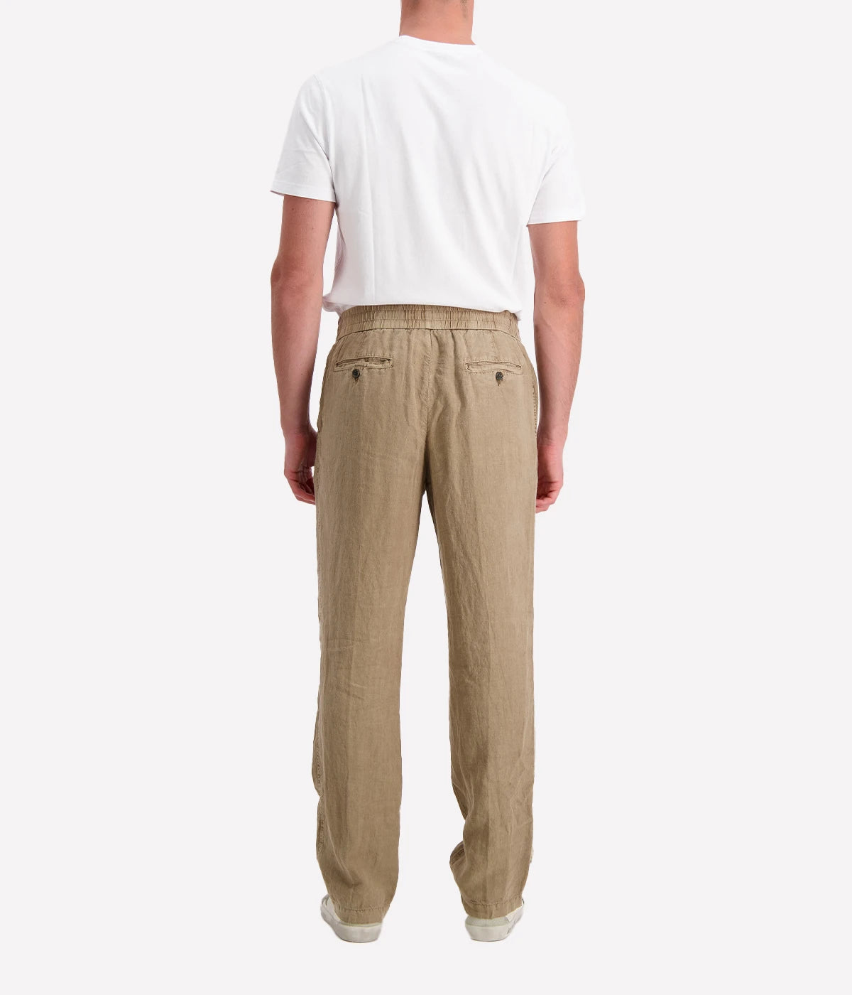 Relaxed Linen Pant in Cashew Pigment