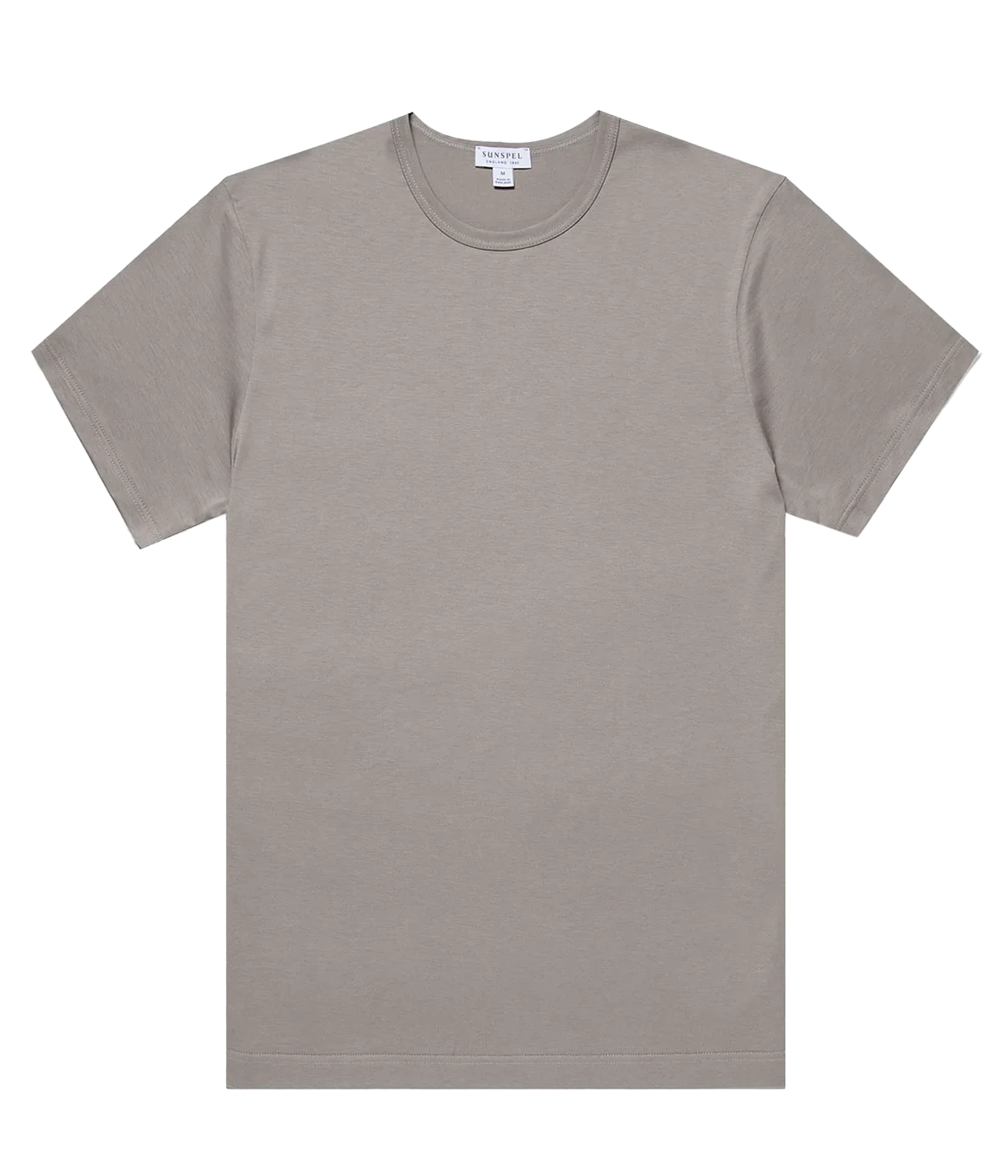 Men’s Pewter Classic T-Shirt – Slim-fit Supima cotton T-shirt in pewter, lightweight, durable, and exceptionally smooth for everyday comfort and style.