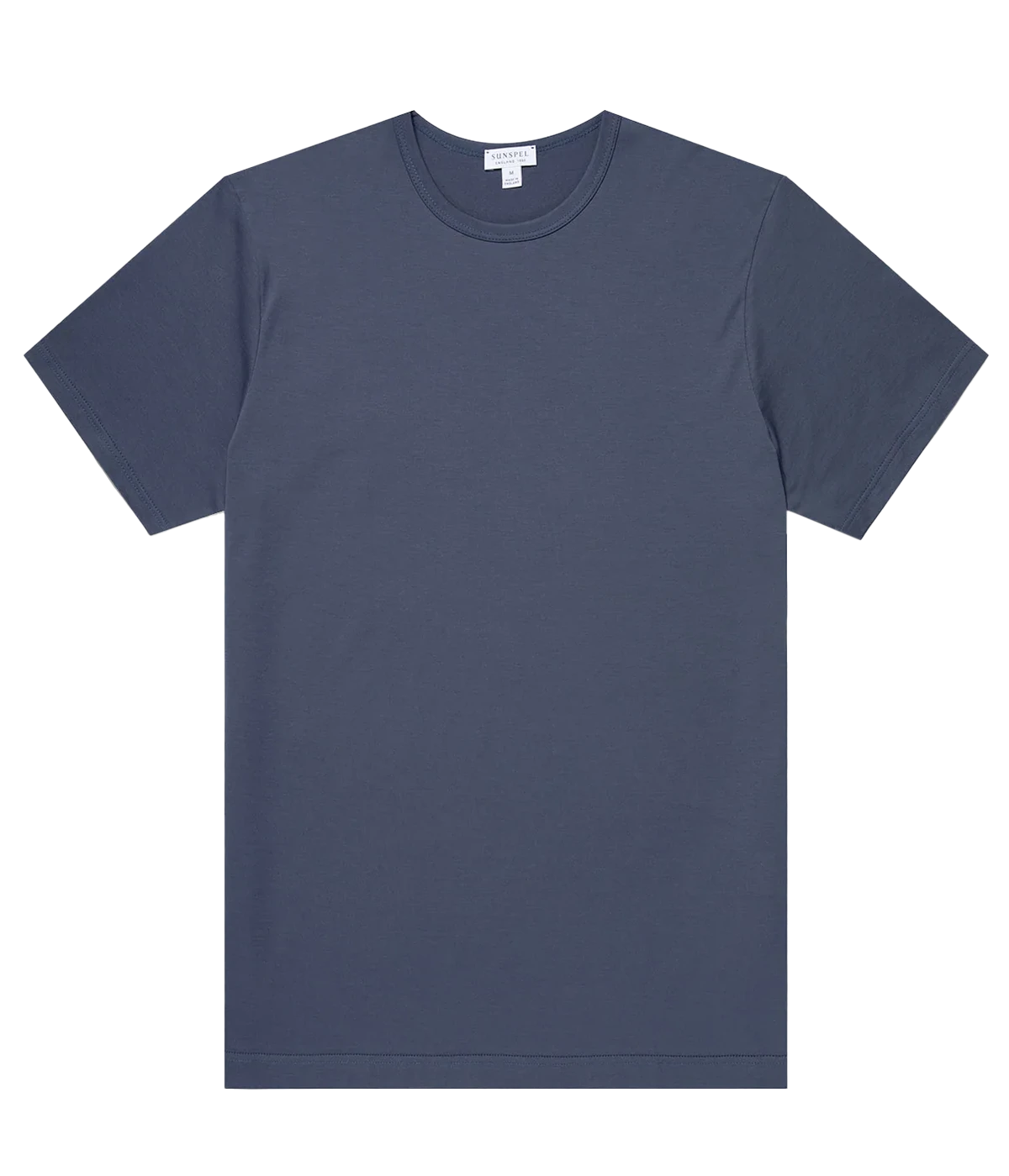 Men’s Slate Blue Classic T-Shirt – Slim-fit Supima cotton T-shirt in slate blue, lightweight, durable, and exceptionally smooth for everyday comfort and style.