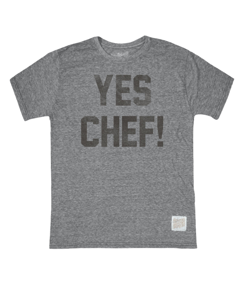 Yes Chef Tee in Grey