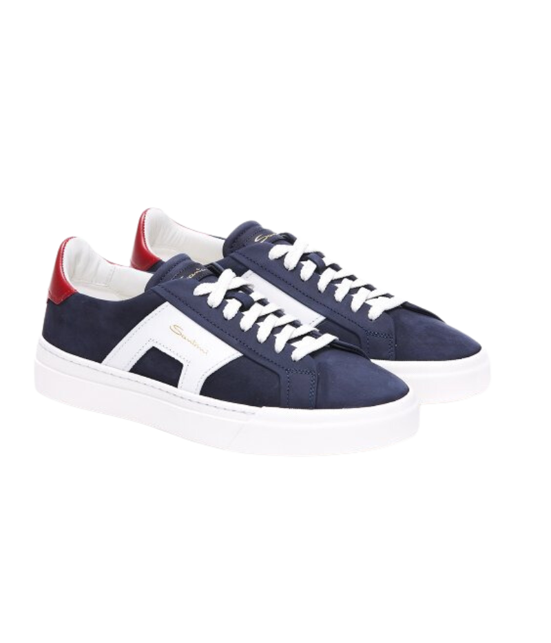 Double Buckle Sneaker 2 in Blue White