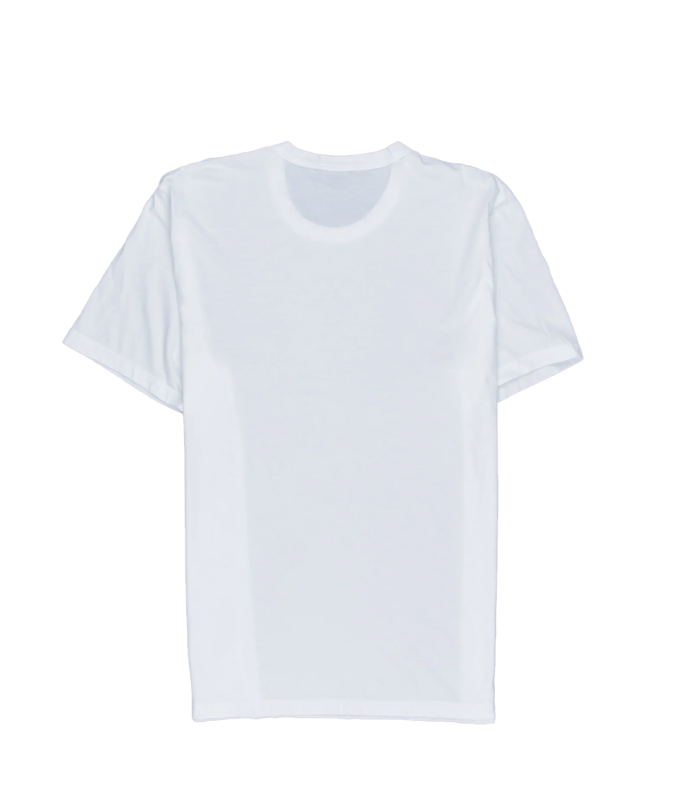 Elevated Lotus Jersey Short Sleeve Crew Tshirt in White