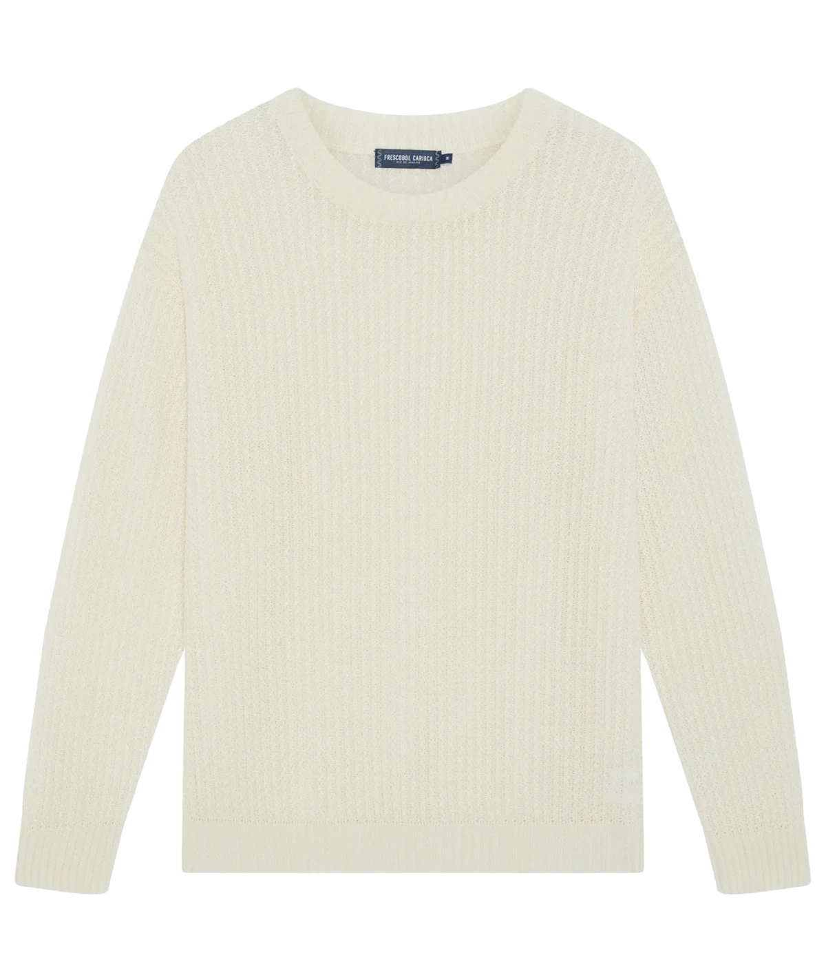 Lightweight and breathable 100% linen crew-neck sweater with a relaxed fit and dropped shoulders. Designed for year-round wear, the fabric naturally softens over time for a personalized feel.