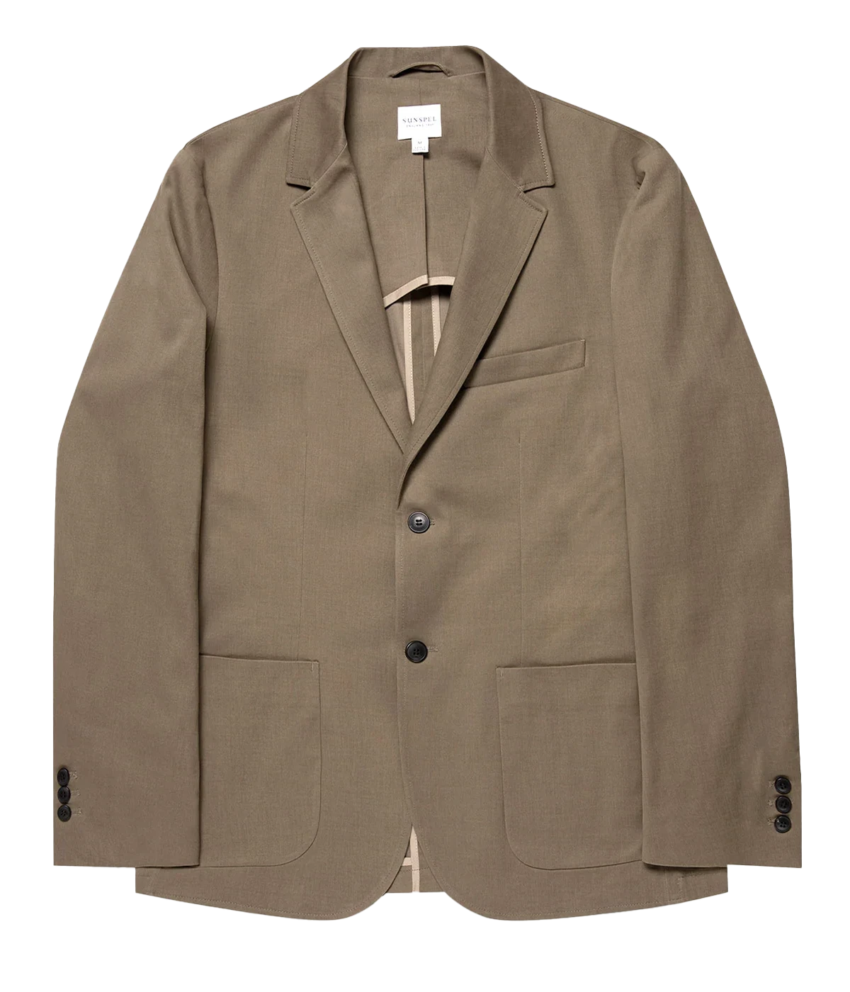 Brushed Cotton Blazer in Sandstone