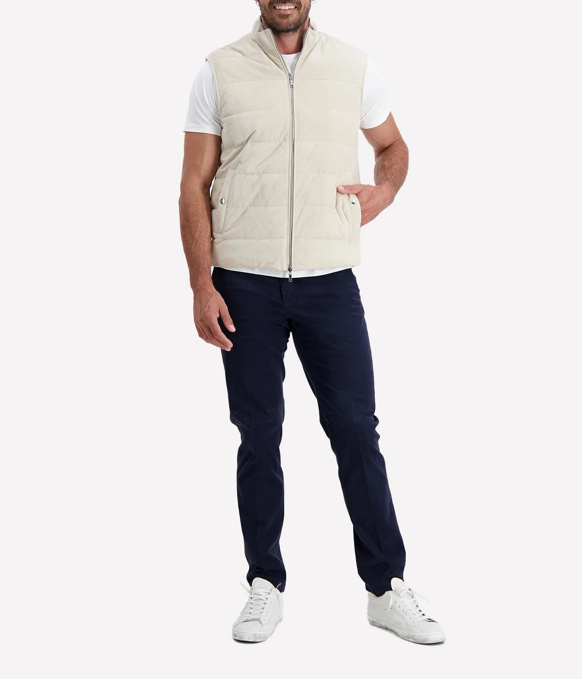 Man Gilet in Sand