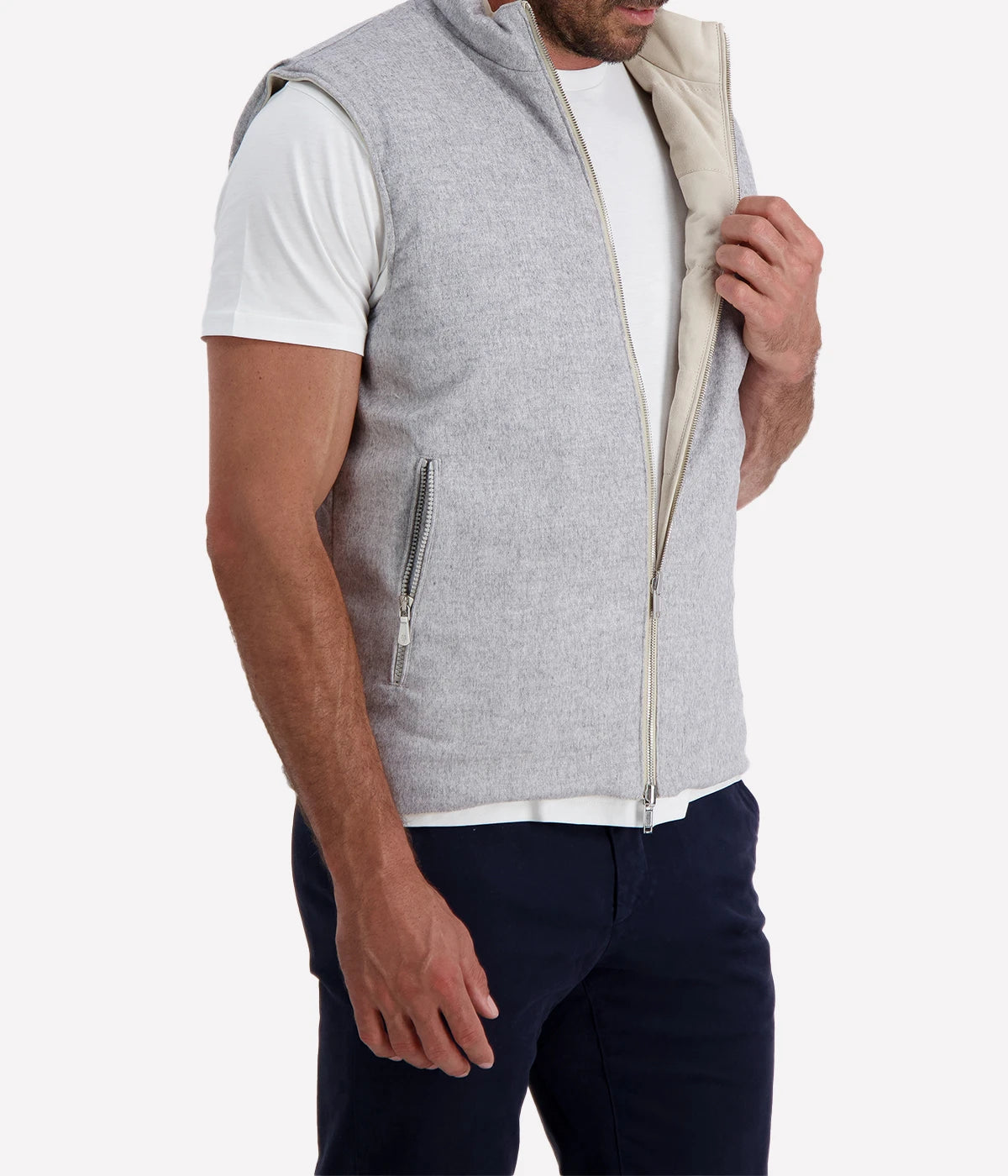 Man Gilet in Sand