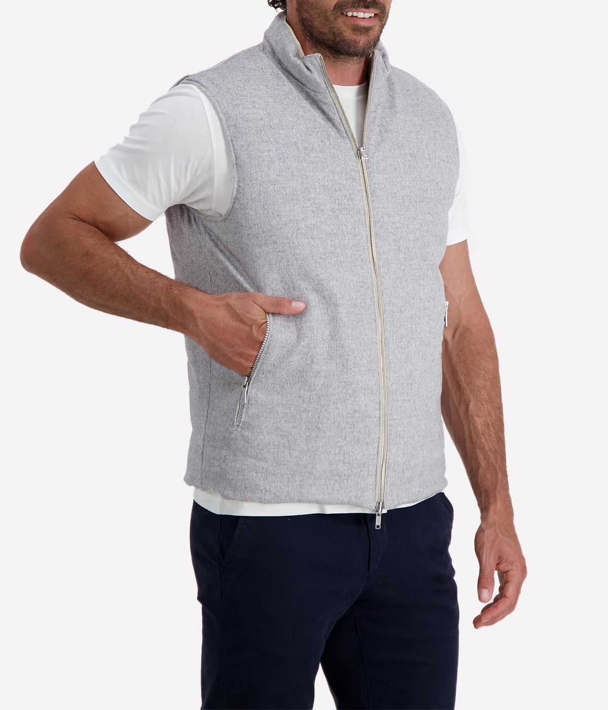 Man Gilet in Sand