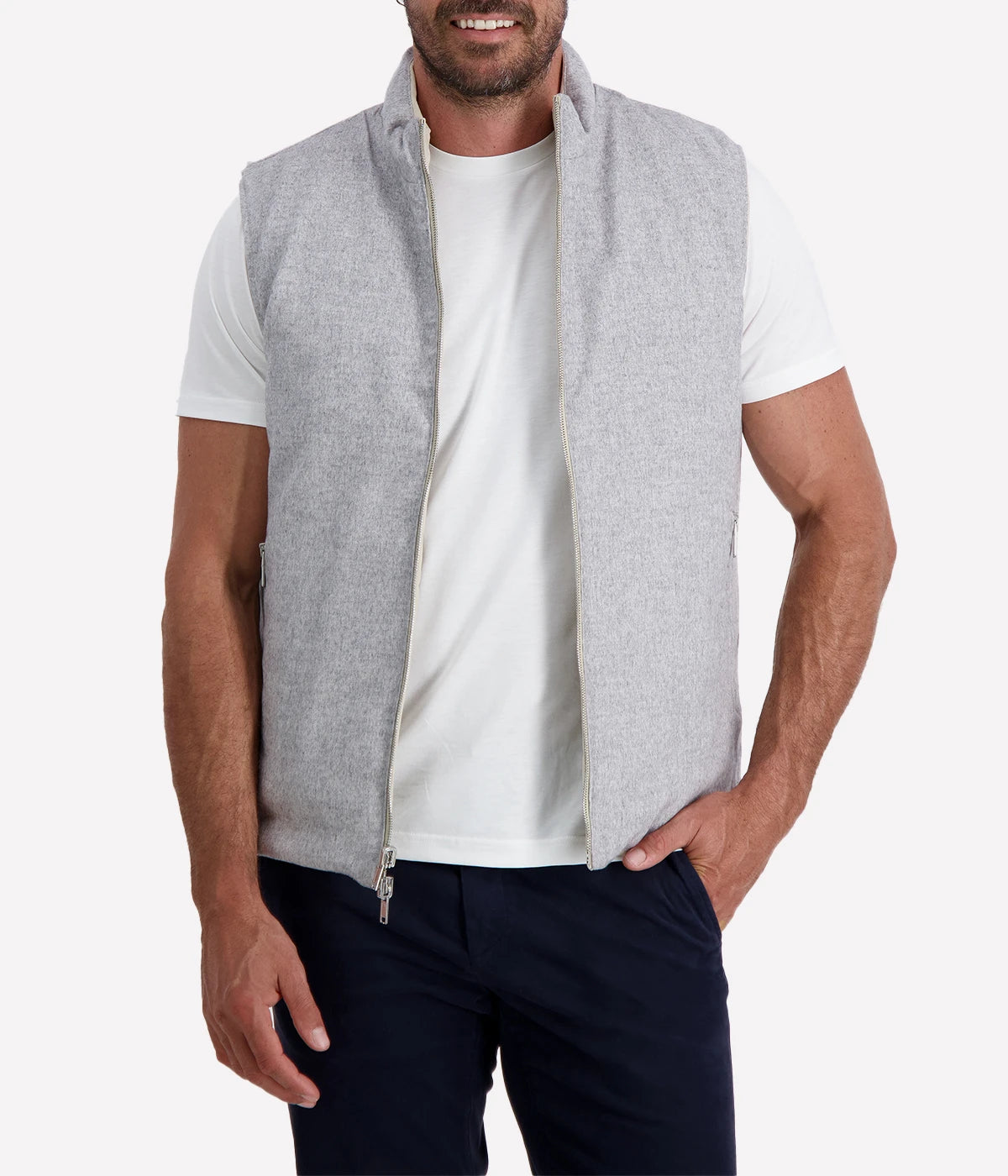 Man Gilet in Sand