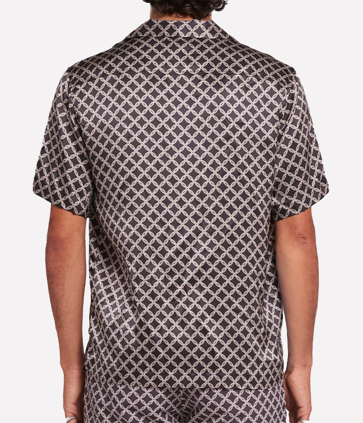 Roberto Trelica Print Shirt in Brown Truffle