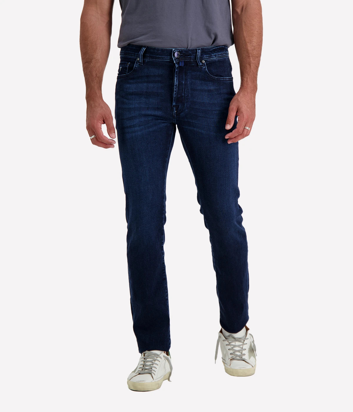 Nick 5 Pocket Slim Fit Jeans in Dark Blue
