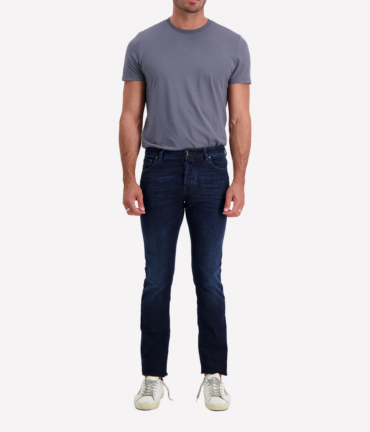 Nick 5 Pocket Slim Fit Jeans in Dark Blue