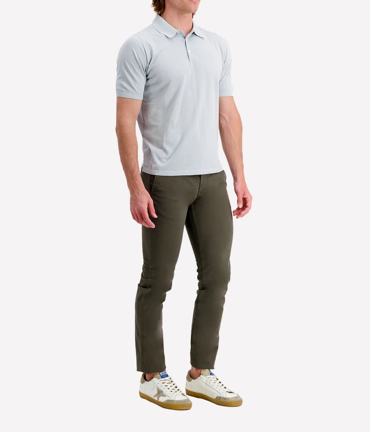 *FINAL SALE* Slim Fit Chino in Military Green