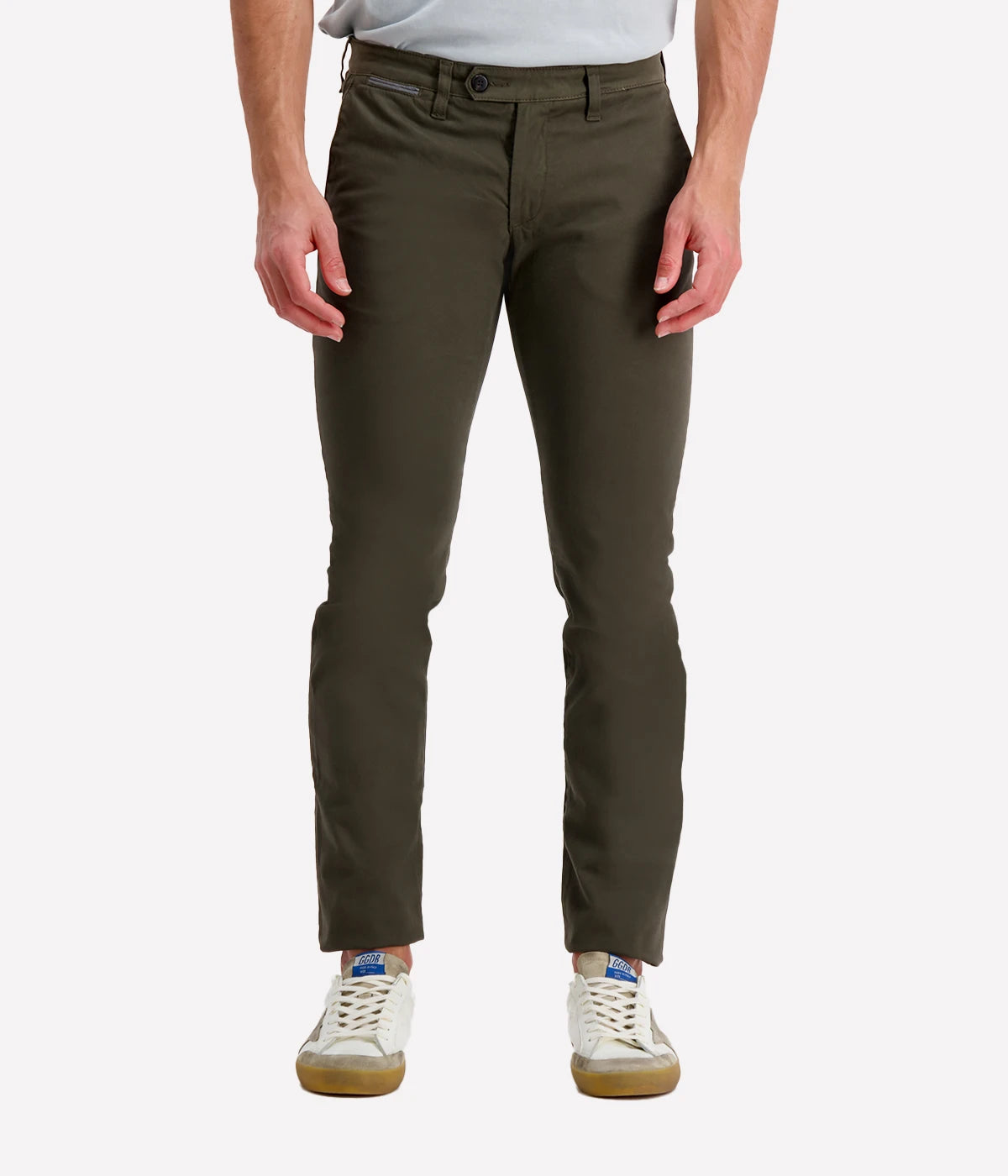 *FINAL SALE* Slim Fit Chino in Military Green