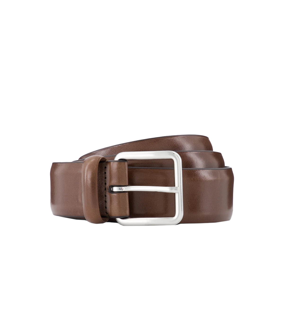 Anderson’s calfskin leather belt, crafted in Italy with premium leather and a stylish metal buckle for a sleek, sophisticated finish.