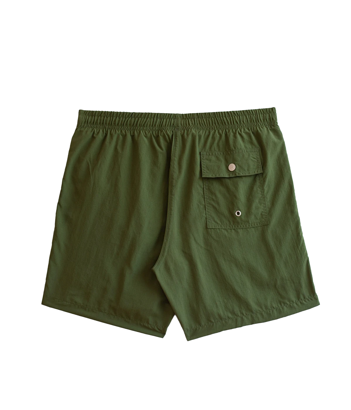 Solid Swim Trunk in Olive