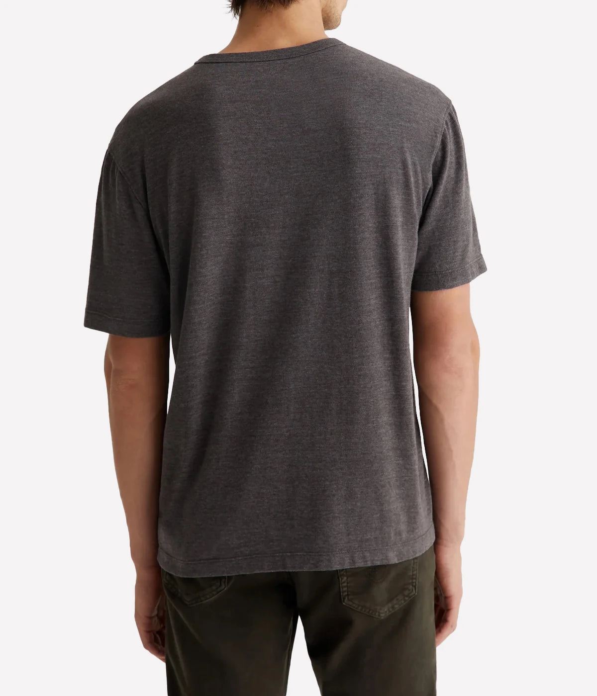 Wesley Crew Relaxed T-Shirt in Stone Brown