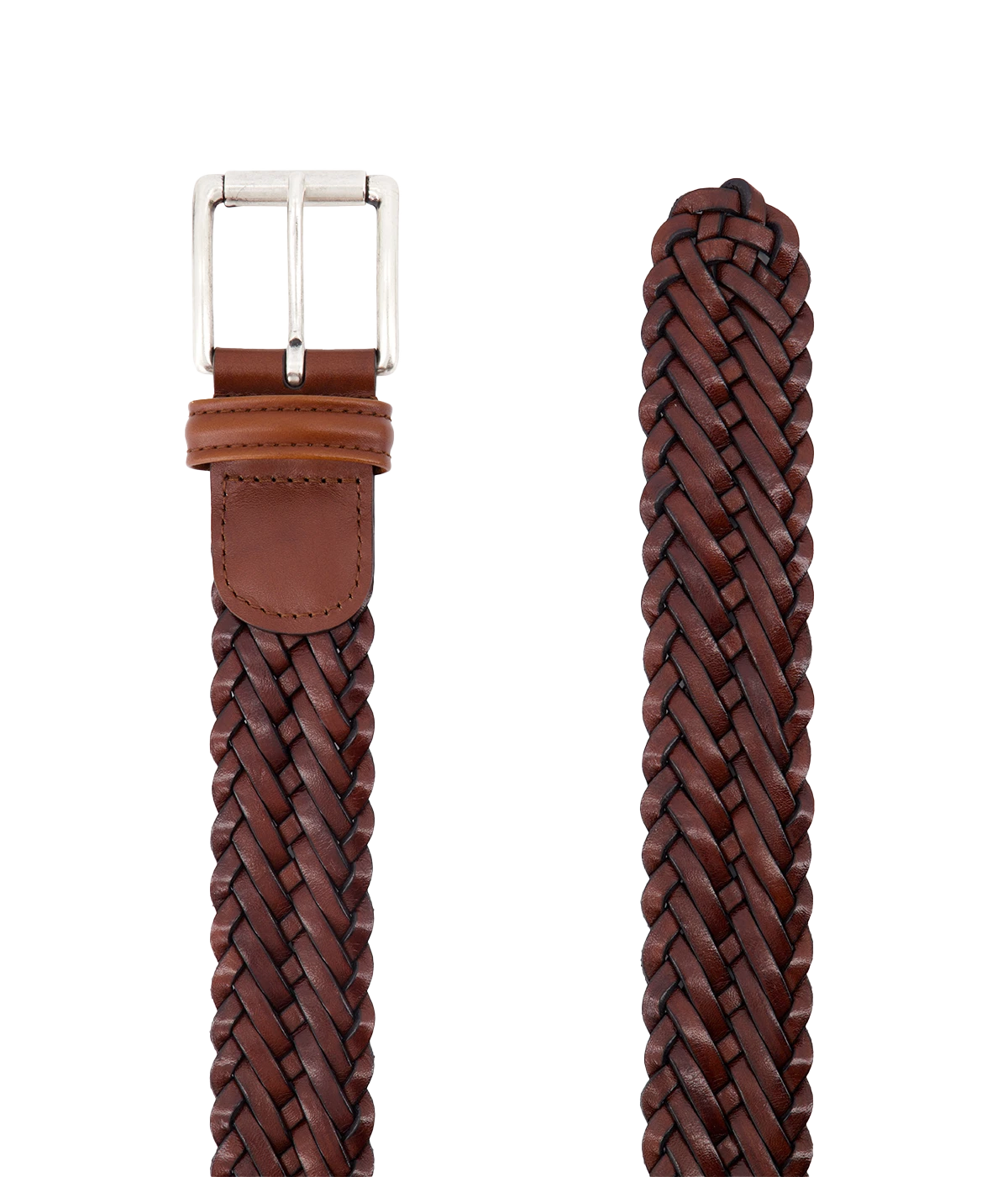 Anderson’s Italian leather belt, handcrafted in Parma from premium calfskin with a sleek metal buckle—luxury craftsmanship for both formal and casual styling.