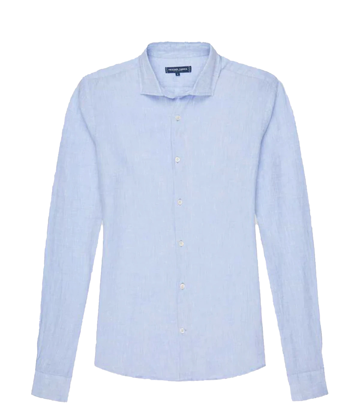 Antonio Linen Long Sleeve Shirt in Baby Blue