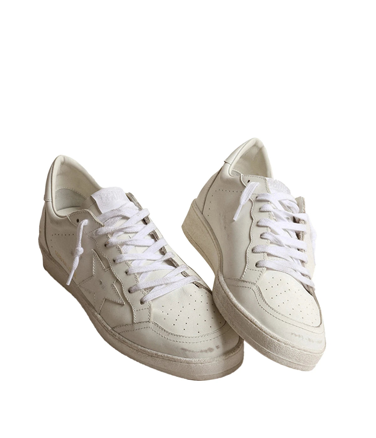 Ballstar Leather Upper And Star in Optic White