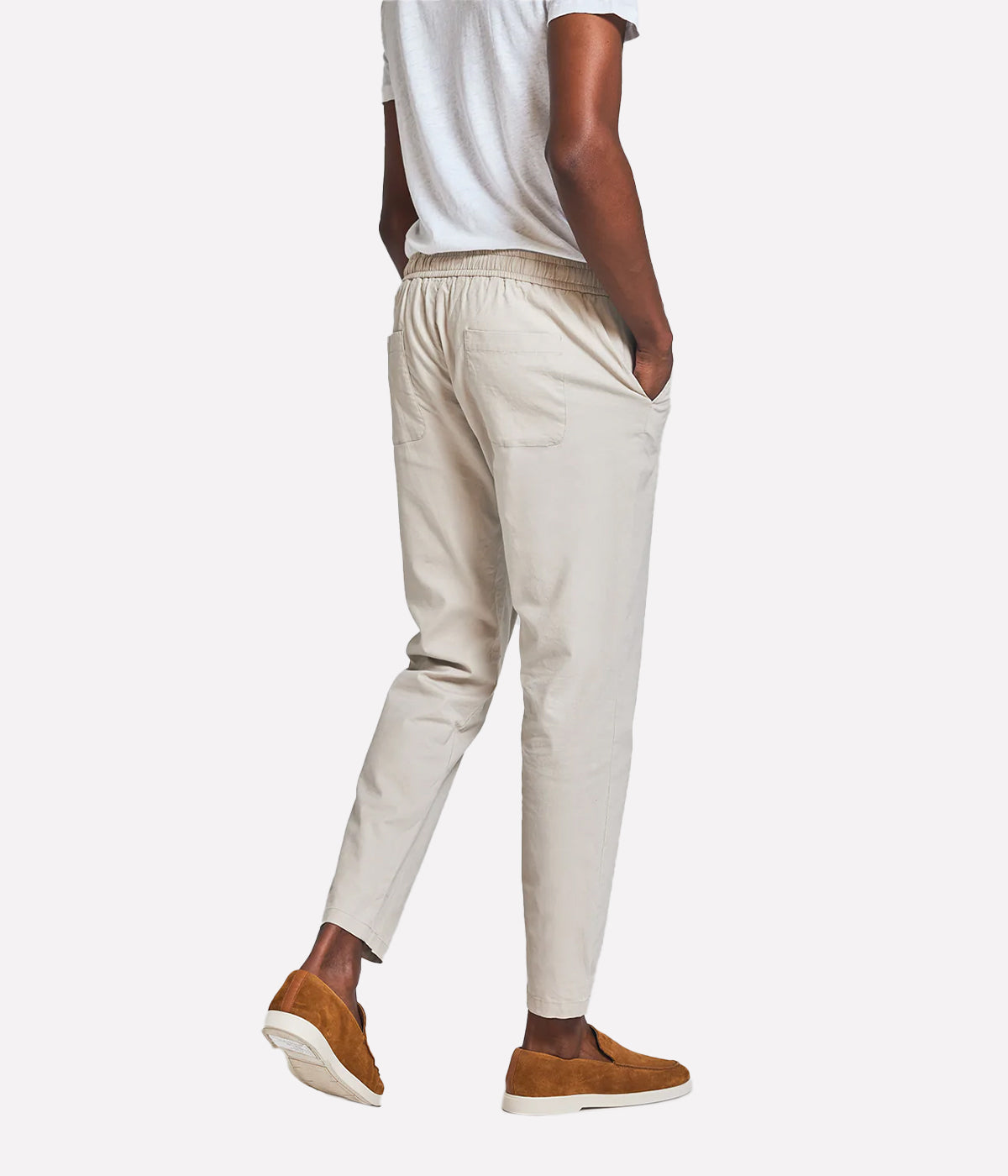 *FINAL SALE* Mendes Stretch Trousers in Beige